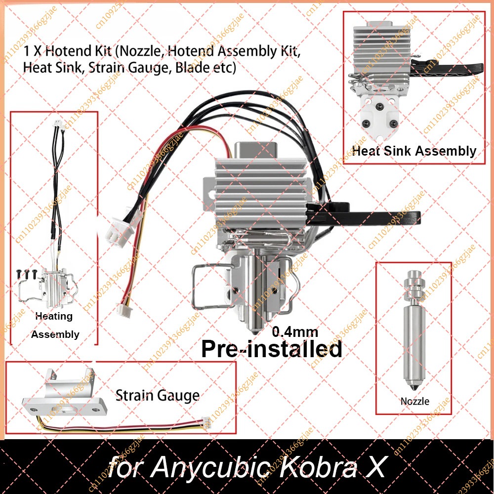 Hotend 0.4Mm - Kit Hotend Preinstallato da 0,4mm per