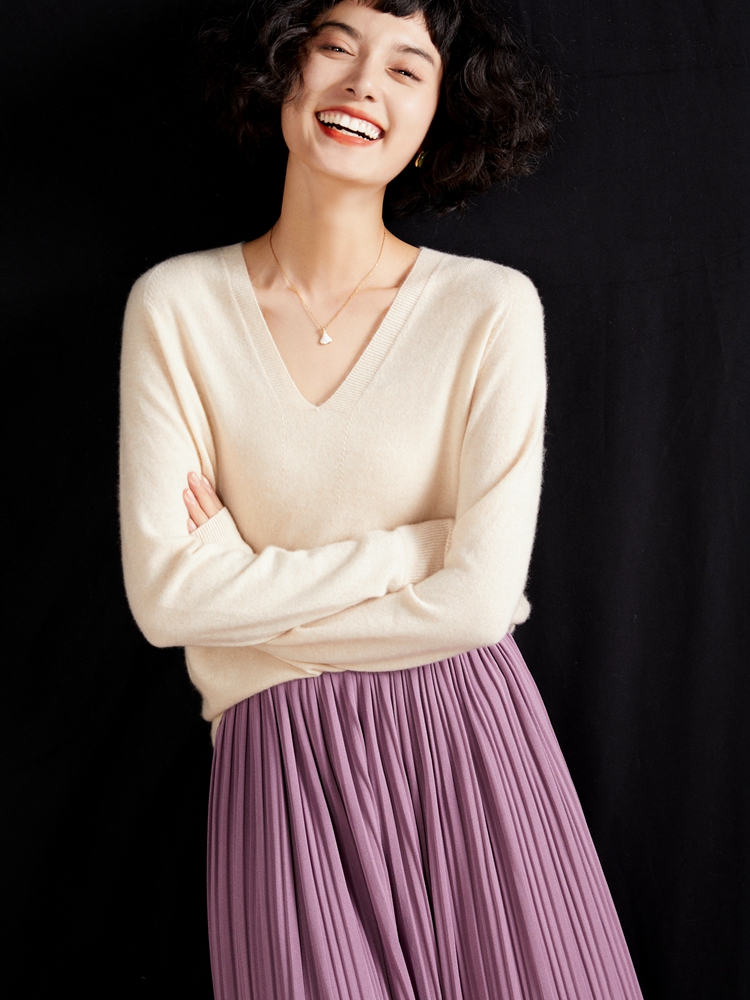 Resin Vat - Maglione pullover con scollo a V