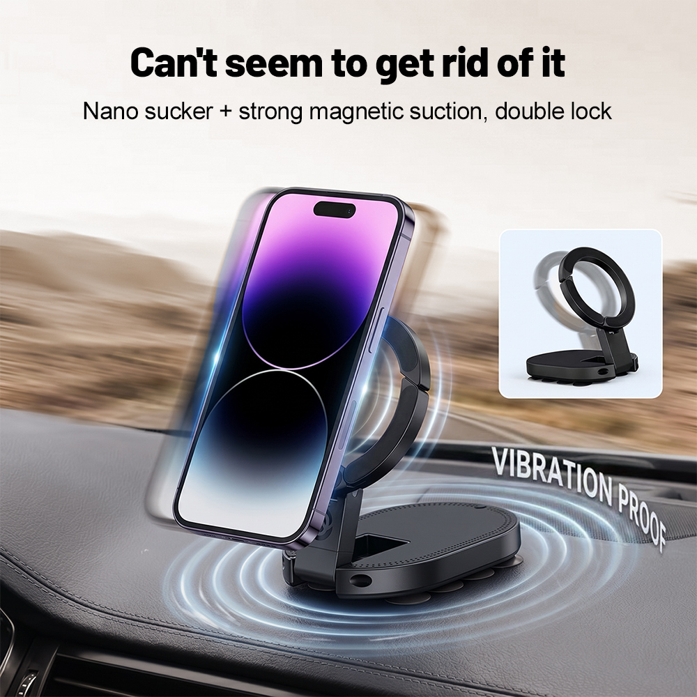 Glass Bed - 360 ° Supporto Magnetico per Telefono