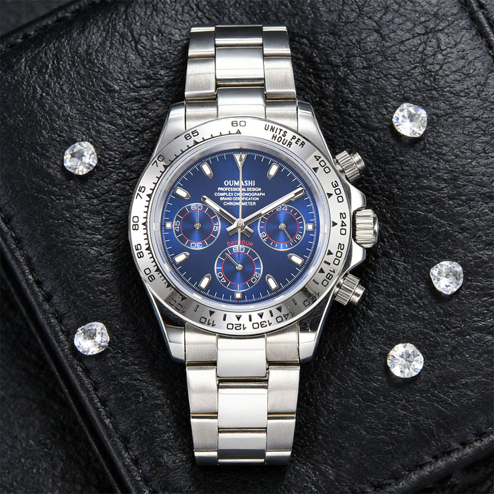 Glass Bed - Orologio da Uomo Personalizzato 39mm Argento