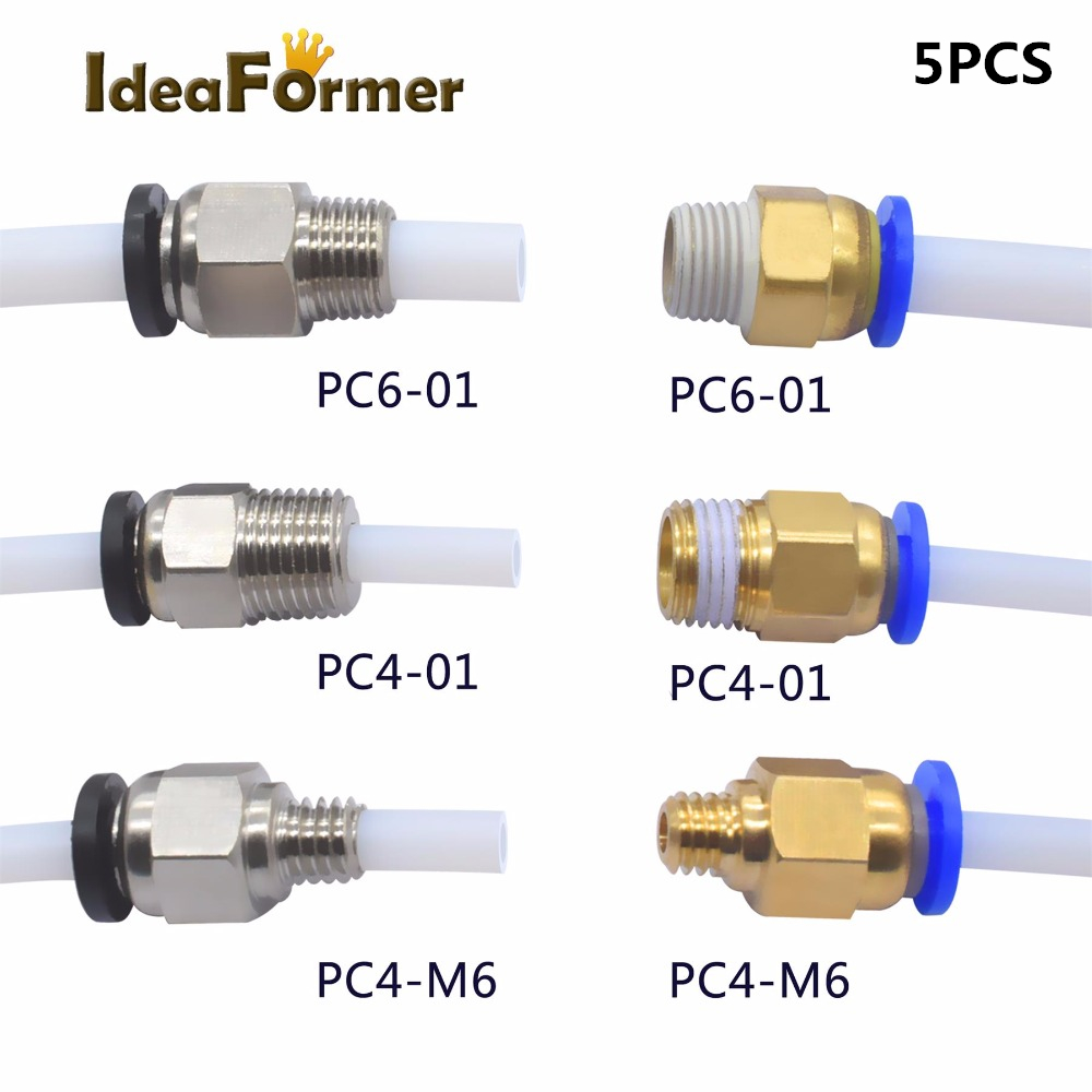 Filament 1.75 - 5 pz Raccordo Rapido PC4-01 PC6-01