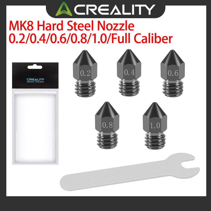 Hotend 0.4Mm - Ugelli in acciaio temprato MK8 ufficiali