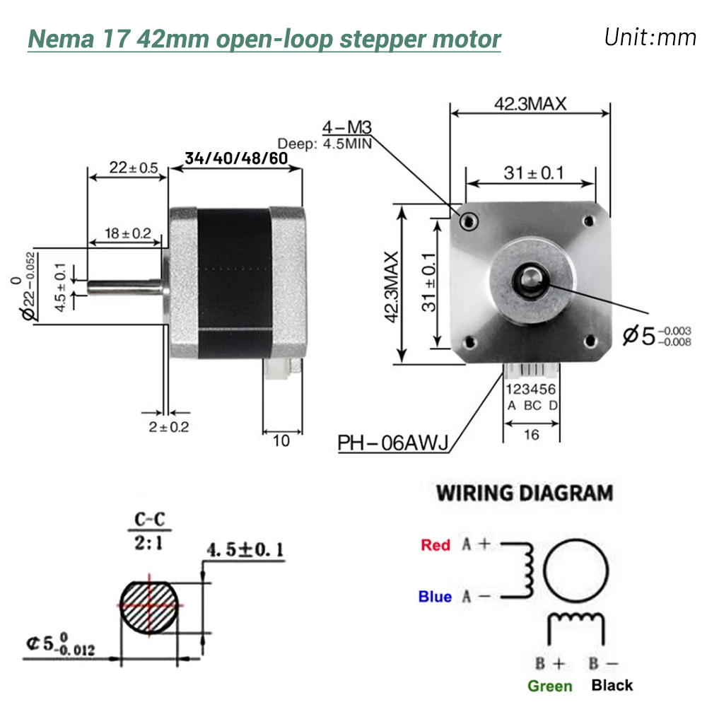 Motore Stepper Nema17 42 a 4 f - 3D Printer recensione e prezzo