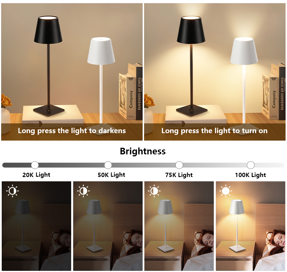 Lampada da Tavolo LED Ricarica - Glass Bed recensione e prezzo